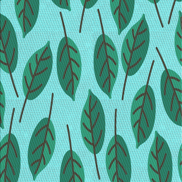 Patterned Bright Turquoise Blue Rug, pat993lblu