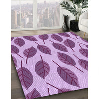 Patterned Pastel Purple Pink Rug, pat993pur