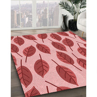 Patterned Pastel Pink Rug, pat993rd