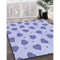 Patterned Blue Rug, pat994blu