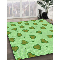 Patterned Jade Green Rug, pat994grn