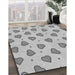 Machine Washable Transitional Gray Rug in a Family Room, wshpat994gry