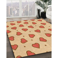 Patterned Orange Rug, pat994org