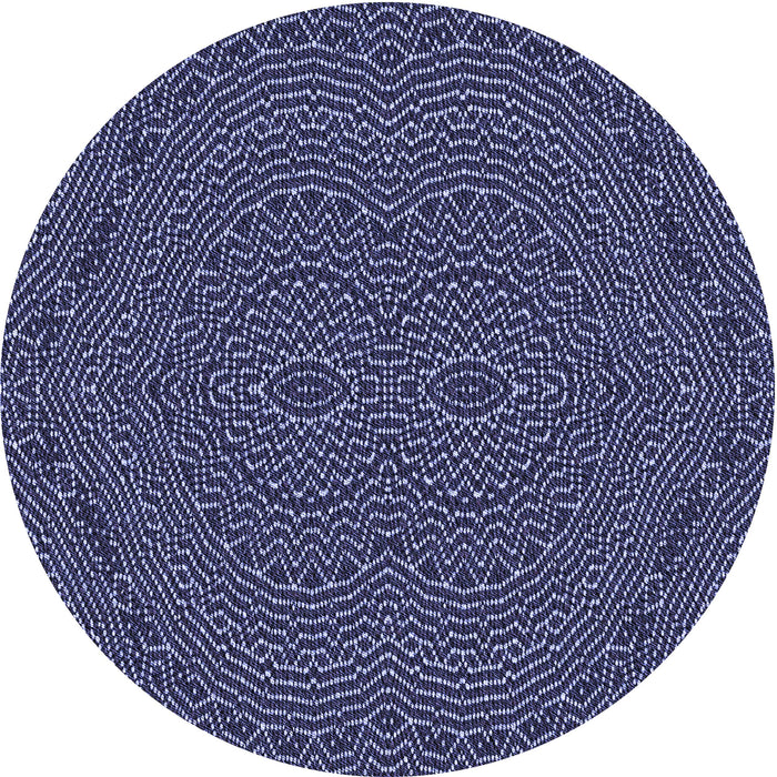 Square Machine Washable Transitional Periwinkle Purple Rug in a Living Room, wshpat995blu