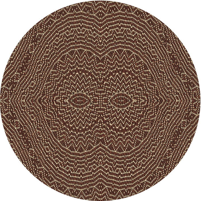 Square Patterned Red Rug, pat995brn