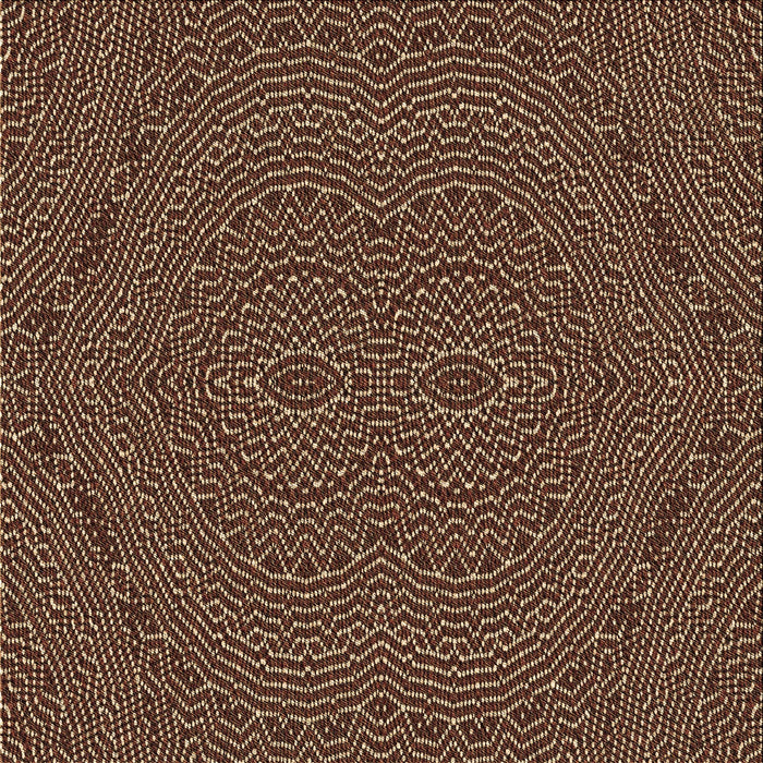 Round Machine Washable Transitional Night Red Rug, wshpat995brn