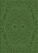 Patterned Dark Forest Green Rug, pat995grn