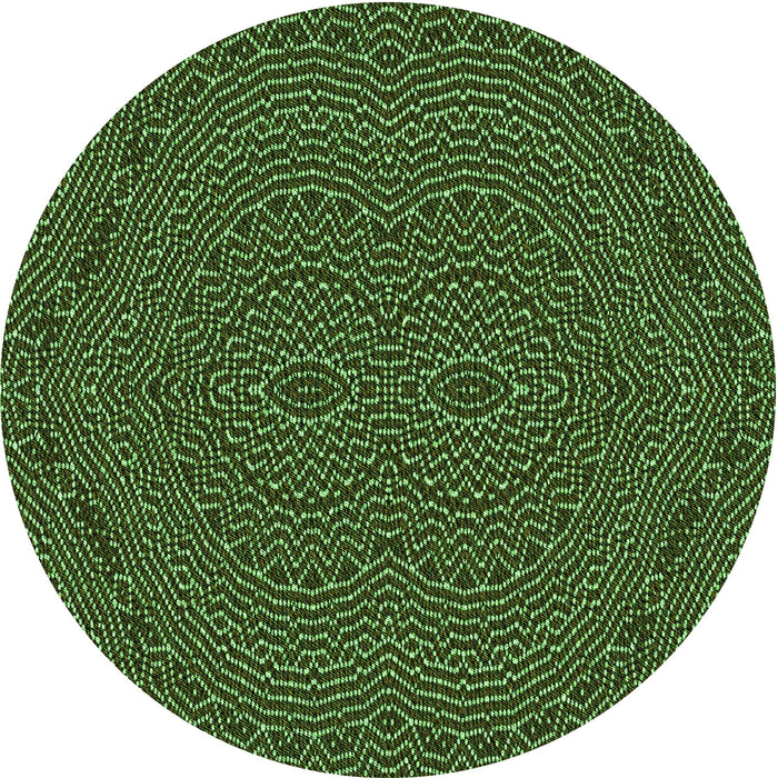 Square Patterned Dark Forest Green Rug, pat995grn