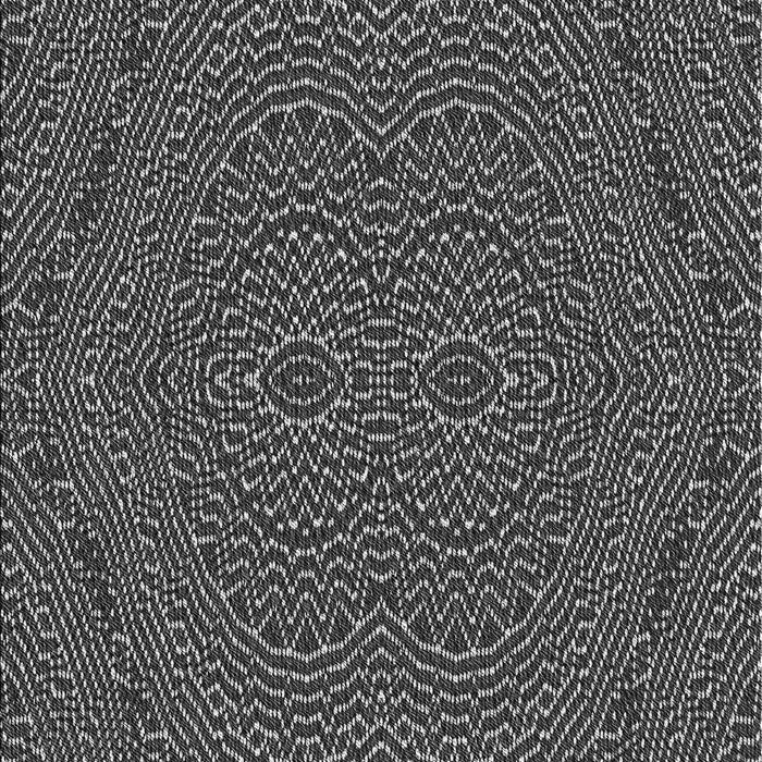 Patterned Charcoal Black Rug, pat995gry