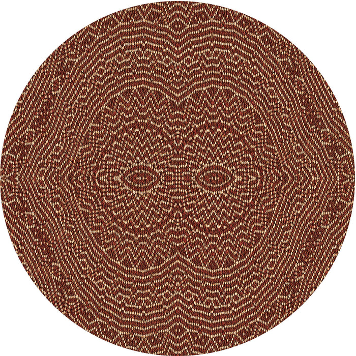 Square Patterned Maroon Red Rug, pat995org