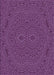 Machine Washable Transitional Medium Orchid Purple Rug, wshpat995pur