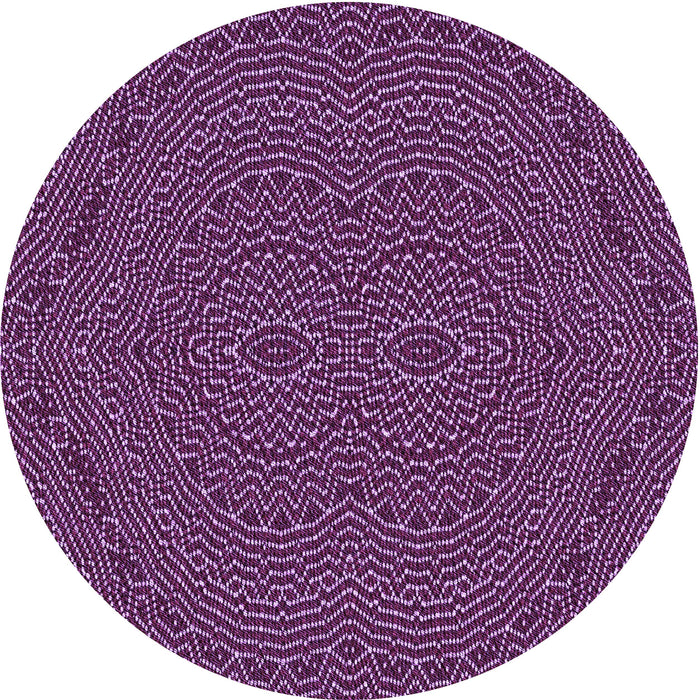 Square Patterned Medium Orchid Purple Rug, pat995pur