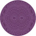 Square Patterned Medium Orchid Purple Rug, pat995pur