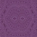 Round Machine Washable Transitional Medium Orchid Purple Rug, wshpat995pur