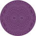 Square Machine Washable Transitional Medium Orchid Purple Rug in a Living Room, wshpat995pur