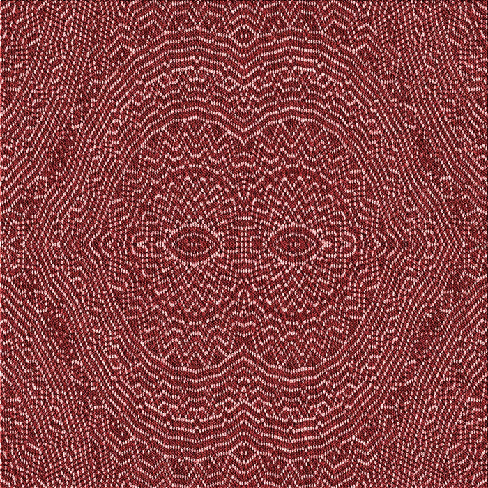 Round Patterned Red Rug, pat995rd