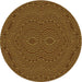 Square Machine Washable Transitional Cinnamon Brown Rug in a Living Room, wshpat995yw