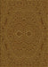Patterned Cinnamon Brown Rug, pat995yw
