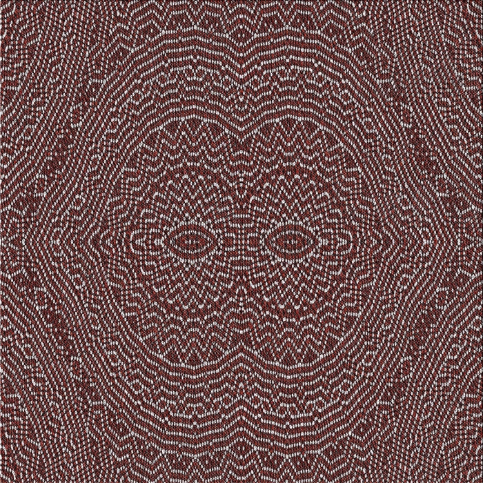 Square Patterned Red Novelty Rug, pat995