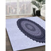 Machine Washable Transitional Lavender Blue Rug in a Family Room, wshpat996blu
