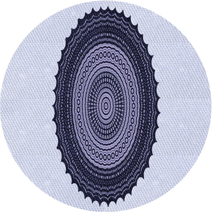 Square Machine Washable Transitional Lavender Blue Rug in a Living Room, wshpat996blu