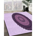 Machine Washable Transitional Orchid Purple Rug in a Family Room, wshpat996pur