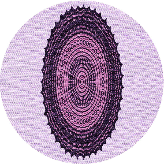 Square Machine Washable Transitional Orchid Purple Rug in a Living Room, wshpat996pur