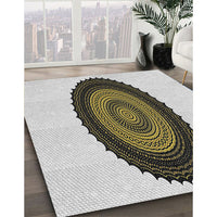 Patterned Gray Novelty Rug, pat996