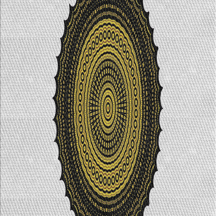 Patterned Gray Novelty Rug, pat996