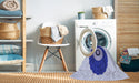 Machine Washable Transitional Blue Rug in a Washing Machine, wshpat997blu