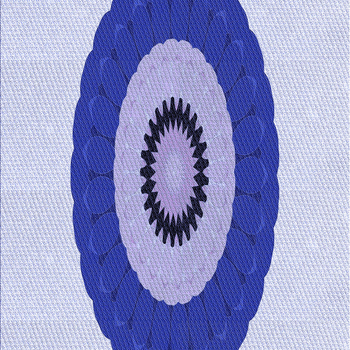 Patterned Blue Rug, pat997blu