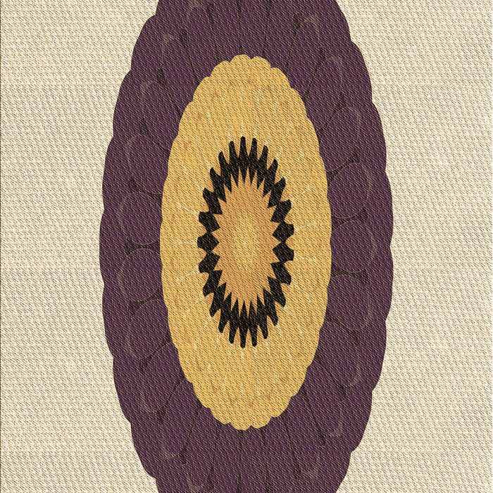 Patterned Golden Blonde Gold Rug, pat997brn