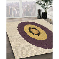 Patterned Golden Blonde Gold Rug, pat997brn