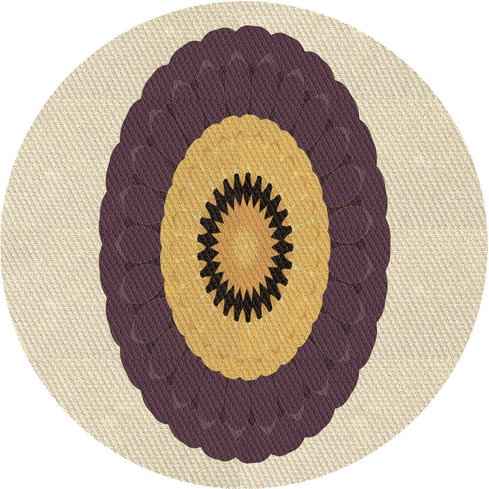 Square Patterned Golden Blonde Gold Rug, pat997brn