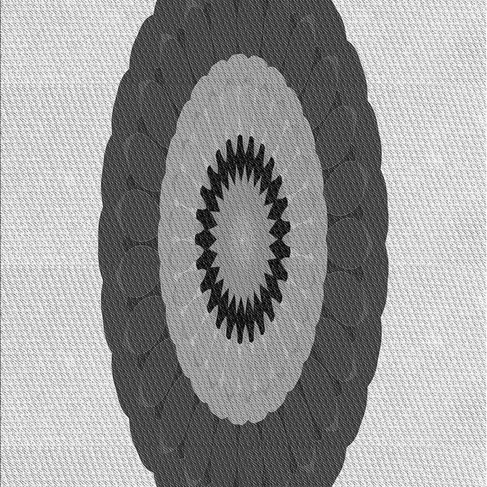 Machine Washable Transitional Gray Rug, wshpat997gry