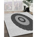 Machine Washable Transitional Gray Rug in a Family Room, wshpat997gry