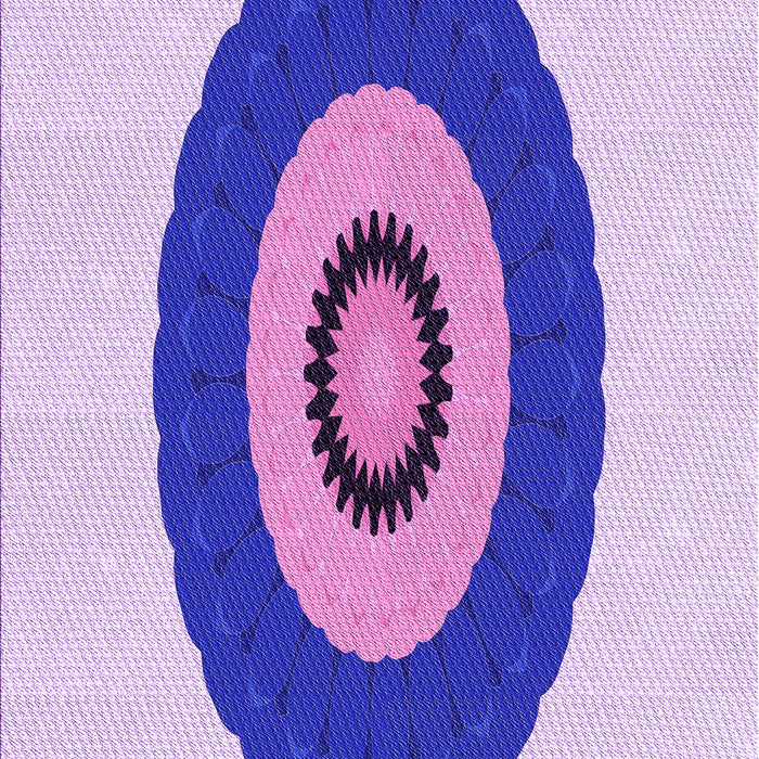 Machine Washable Transitional Blossom Pink Rug, wshpat997pur