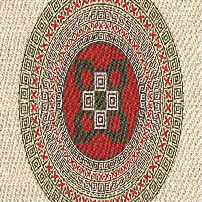 Patterned Sienna Brown Rug, pat998brn