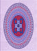 Patterned Dark Orchid Purple Rug, pat998pur