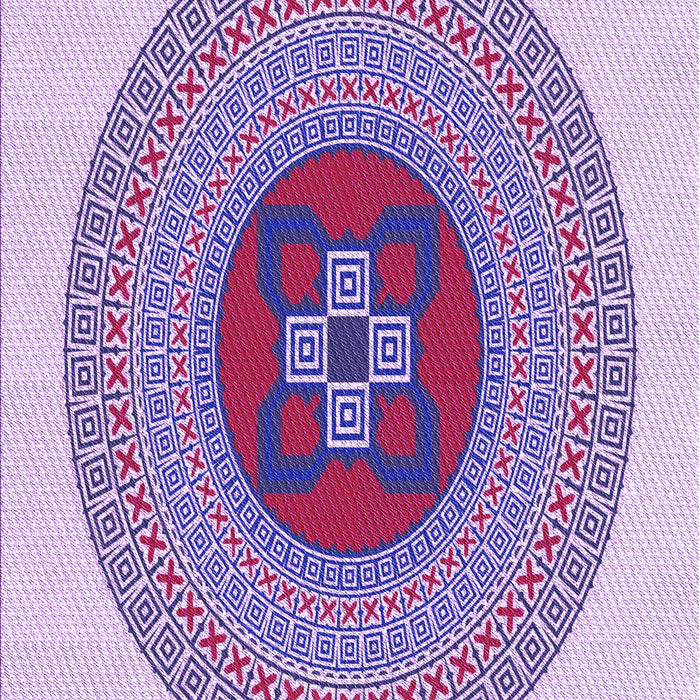 Patterned Dark Orchid Purple Rug, pat998pur