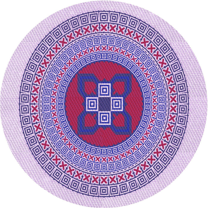 Square Machine Washable Transitional Dark Orchid Purple Rug in a Living Room, wshpat998pur