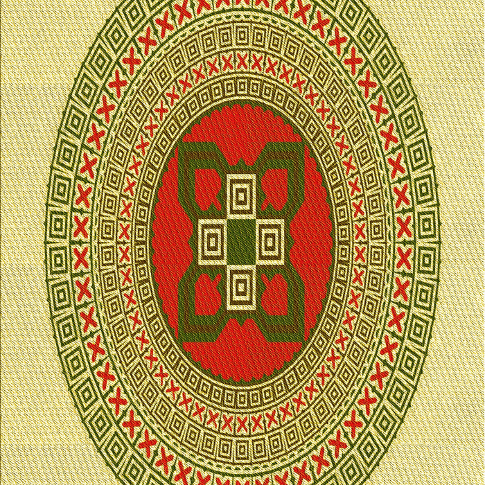 Patterned Dark Bisque Brown Rug, pat998yw