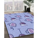 Patterned Jeans Blue Rug in Family Room, pat999blu