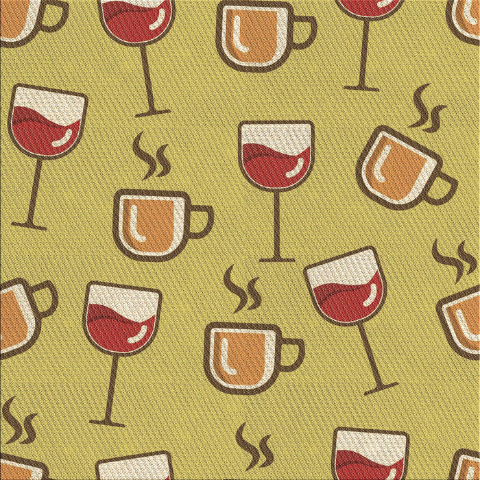 Round Machine Washable Transitional Bright Gold Yellow Rug, wshpat999brn