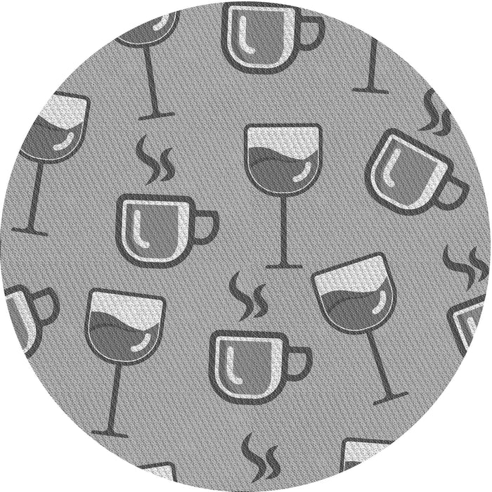 Square Machine Washable Transitional Platinum Gray Rug in a Living Room, wshpat999gry