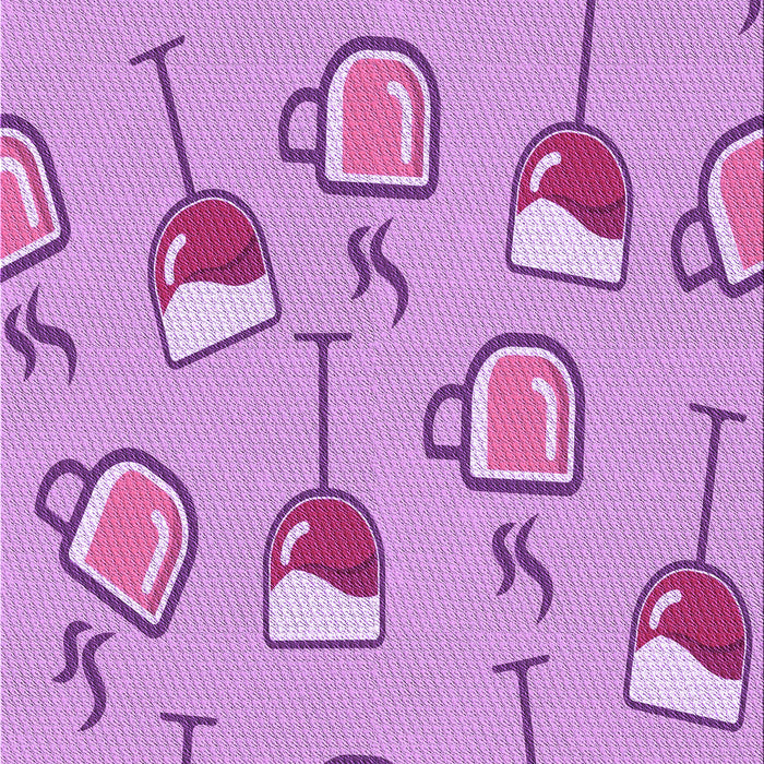 Patterned Violet Purple Rug, pat999pur