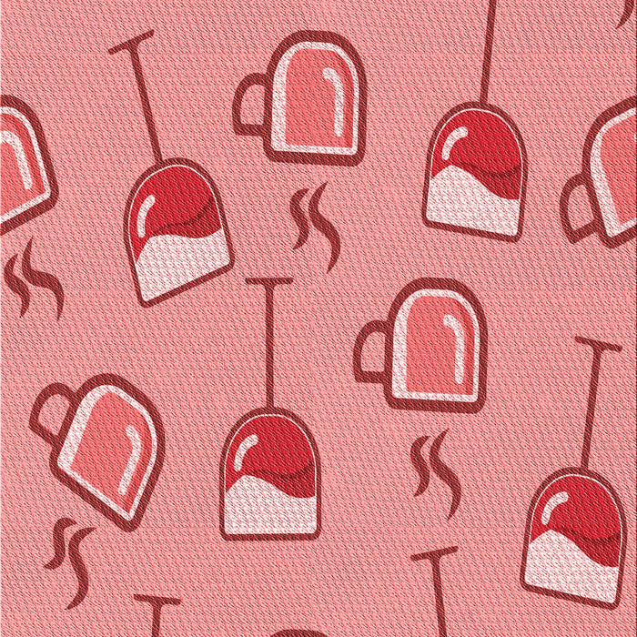 Patterned Pastel Pink Rug, pat999rd