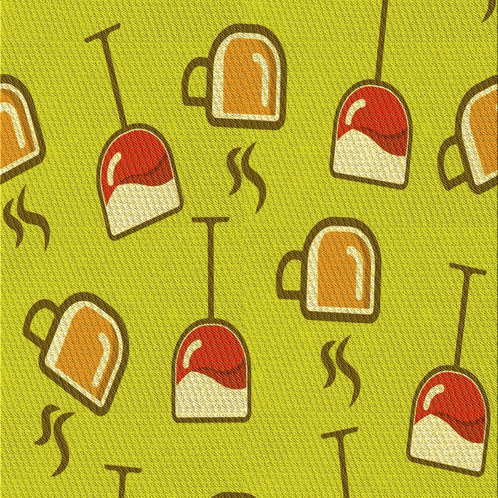 Patterned Yellow Rug, pat999yw