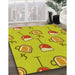 Machine Washable Transitional Yellow Rug in a Family Room, wshpat999yw