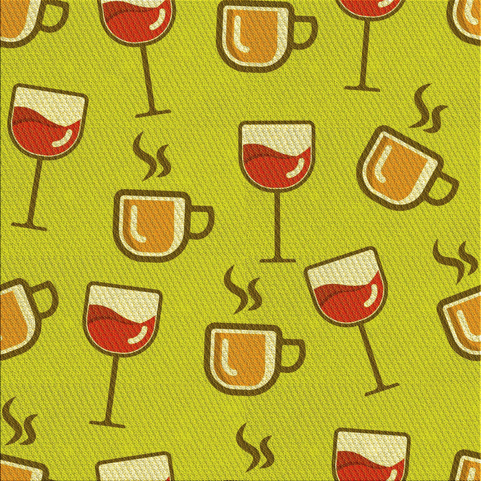 Round Machine Washable Transitional Yellow Rug, wshpat999yw